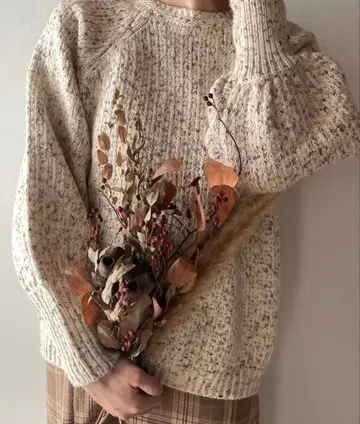 calin mutton sleeve knit