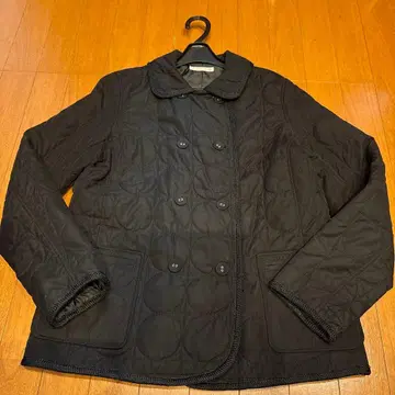 블랙 퀼팅 자켓