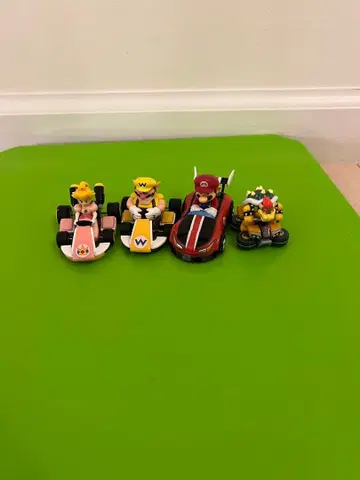 마리오 카트 캐릭터 미니카 4개 세트