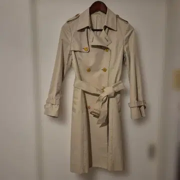 ANAYI 베이지 트렌치코트 소매 벨트 포함 38호