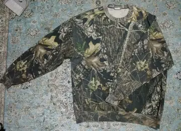 카모플라쥬  빈티지 맨투맨 트레이닝복 US 속기모 긴팔