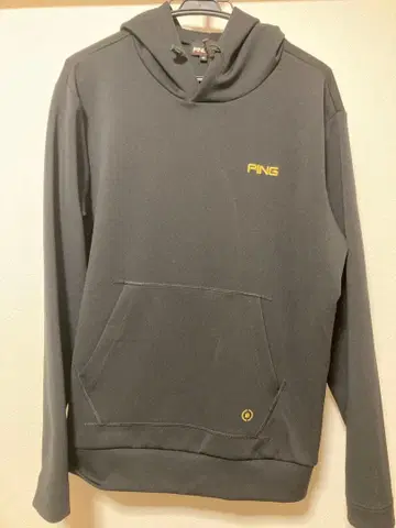 PING 후드 부착 후드티 블랙 남성용 M