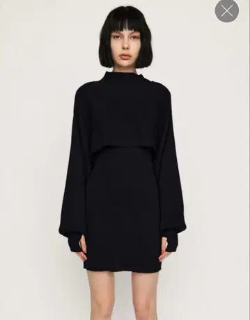 SLY 니트 원피스 Black