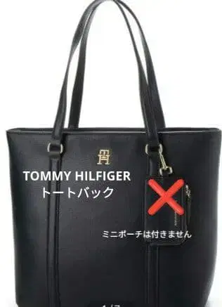 TOMMY HILFIGER 블랙 토트백