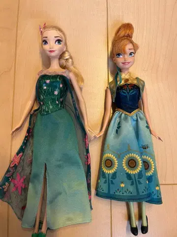 겨울왕국 엘사 안나 피규어 2개 인형 소꿉놀이 디즈니 인형