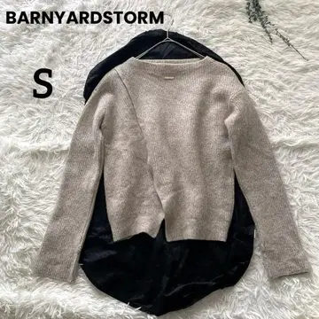 BARNYARDSTORM 베이지 울 니트 카슈쿨 여성용 S