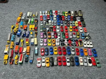 미니카 약 150대 세트 작업용 자동차 구형 자동차 명차