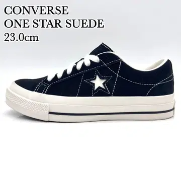 [컨디션 최상] 컨버스 원스타 스웨이드 블랙 화이트 23cm