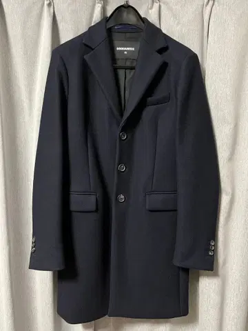 새상품급 DSQUARED2 디스퀘어드 네이비 체스터 코트 3버튼