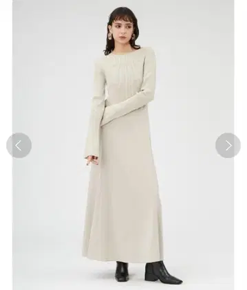 프레이 아이디 백 오픈 니트 원피스