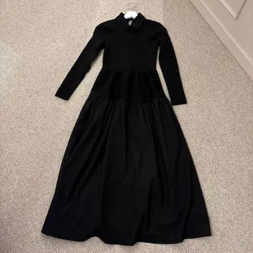 유나이티드 애로우즈 카라 부착 핏 원피스