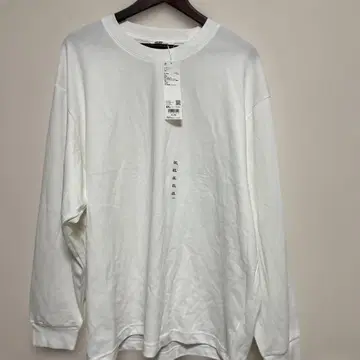 4XL 화이트 긴팔 티셔츠 유니클로 UNIQLO