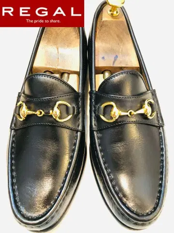 미사용급 정가 32,000엔! 리갈 REGAL 비트 로퍼 25EE