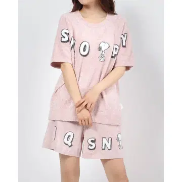 젤라또피케 스누피 자카드 풀오버 & 숏팬츠 룸웨어
