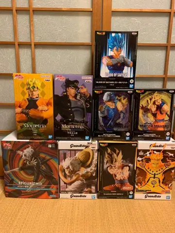 드래곤볼 죠죠 원피스 나루토 다단단 피규어 9점 세트