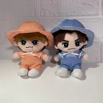 해피 봉제인형 의류 (블루, 오렌지) 2세트 Travis Japan