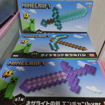 Minecraft 피규어 세트 네더라이트 검 다이아몬드 검 곡괭이