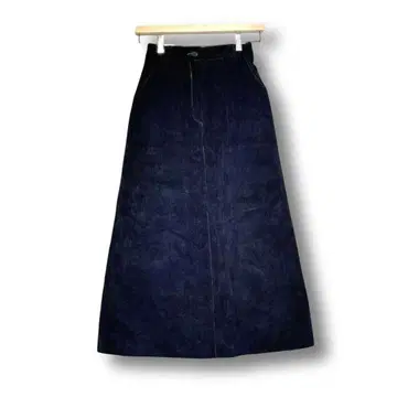 DOUBLE 코듀로이 타이트 스커트 백 센터 슬릿 허리밴딩