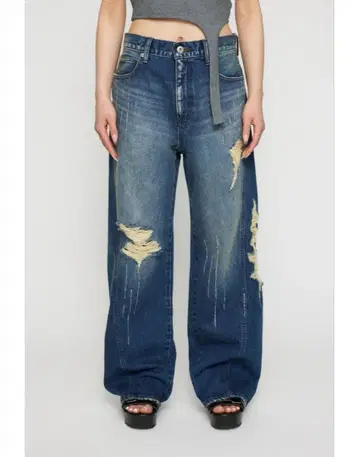 [ 새상품급 ] 라그아젬 NAIL MARK LOOSEY 데님 블루