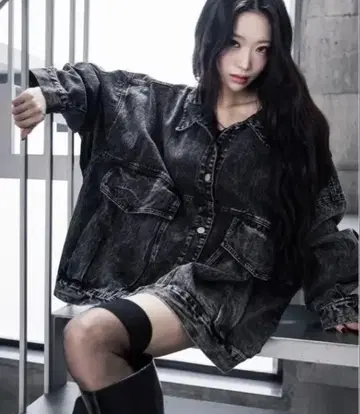 me+em select 데님 자켓 블랙 사이즈 1