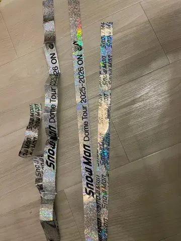 Snow Man ON 돔 투어 은색 테이프 2개