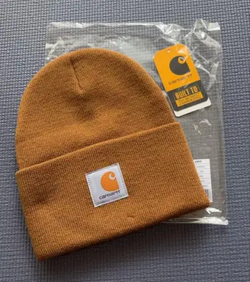 Carhartt 브라운 니트 모자 프리 사이즈