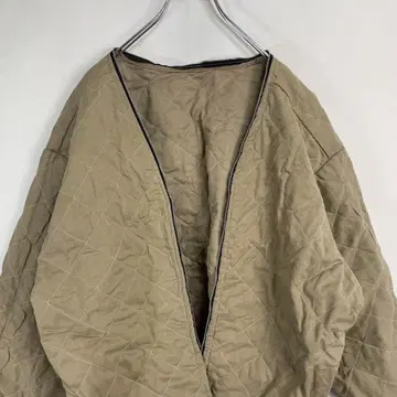 퀼팅 자켓 USA 90s SAFTEC 이너 베이지 XL