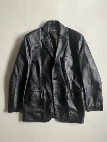 90s- sheepskin 3B leather jacket