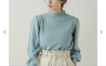 Kastane 울 혼방 하이넥 퍼프 니트