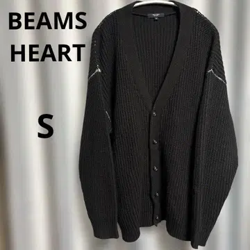 [ BEAMS ] 빔즈 V넥 가디건 아크릴 니트 포켓 부착