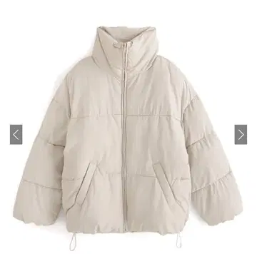 스탠드 카라 충전솜 다운 코트 [fo1753] 그레일