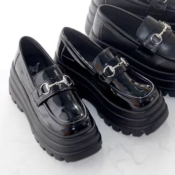 LOVEHUNTER +8cm 경량 통굽 트리플 밑창 로퍼 25cm