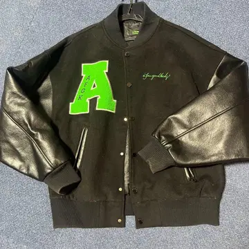 a few Good kids 바시티 자켓 XL 블랙/그린