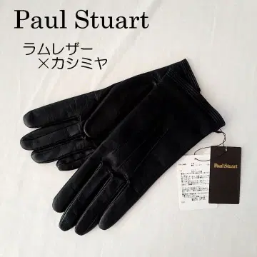 Paul Stuart(폴 스튜어트) 램 가죽 x 캐시미어 장갑 블랙