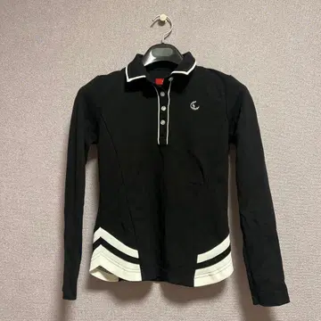 Callaway 여성용 S 블랙 긴팔 피케 셔츠