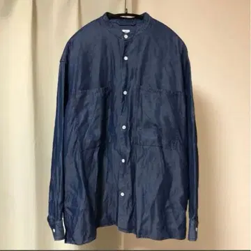 So 소 오야마 슌 데님 밴드 카라 셔츠 Deni-Ban Shirts