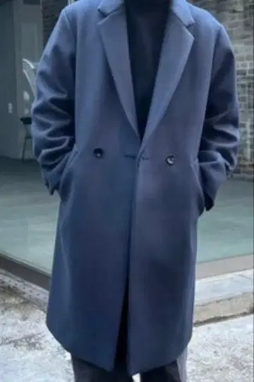 PUBLIC TOKYO 체스터 코트(블루) 사이즈 3