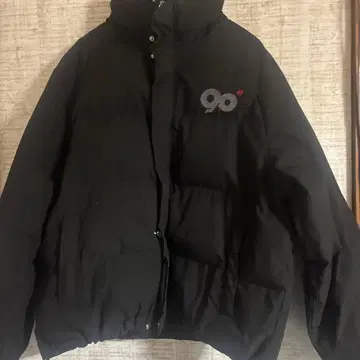 NINETY NINETY 다운 자켓 블랙