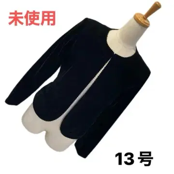 [ 미사용 ] 벨로아 자켓 블랙 스캘럽 디자인 노카라 고급 13호