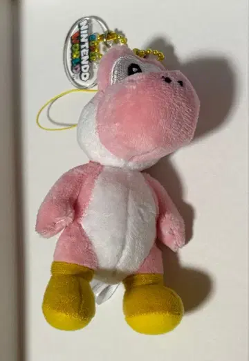 요시 핑크 봉제 인형 키체인 USJ