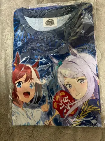 [ 새상품 미착용 ] 토카이 테이오 & 메지로 맥퀸 풀 그래픽 T셔츠