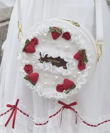 액시즈 axes 로즈 케이크 모티브 백