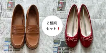 coen 로퍼 브라운 cepo 발레 슈즈 빨간색 23/23.5cm