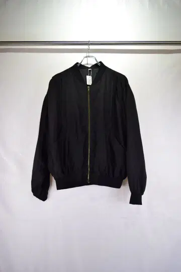 구제 의류 여성용 블랙 실크 블루종 빈티지 80s 90s