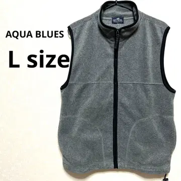 AQUA BLUES 그레이 플리스 집업 베스트 24A785