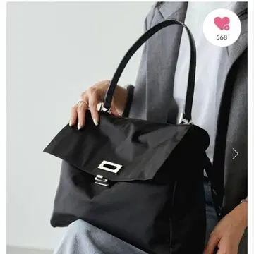 [ @__serako.r__기획 ] 클라우드 나일론 플랩 토트백