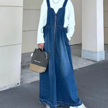 niko and - misayo 데님 오버롤 스커트 원피스