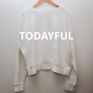 [ 새상품급 ] TODAYFUL 맨투맨 화이트 투데이풀 일본제