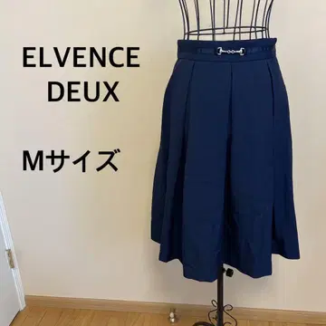 [ ELVENCE DEUX ] 여성용/스커트/네이비/네이비/무지/심플