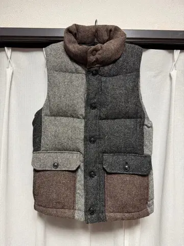 빔즈 B'MING LIFE STORE 패치워크 다운 베스트 사이즈 M!